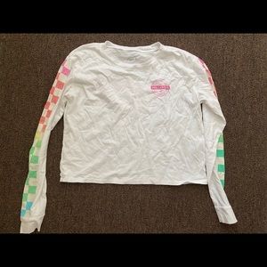 Sz M Hollister long sleeve crop tee